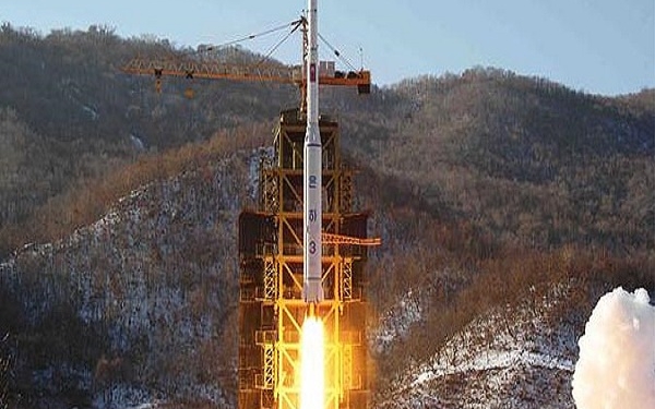 In this Dec. 12, 2012 photo released by Korean Central News Agency, North Korea's Unha-3 rocket lifts off from the Sohae launch pad in Tongchang-ri, North Korea. The satellite that North Korea launched on board the long-range rocket is orbiting normally, South Korea said on Thursday. (AP Photo/KCNA)