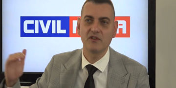 Тони Ангеловски, помошник министер за односи со јавност во МВР, во Цивил Прес студио