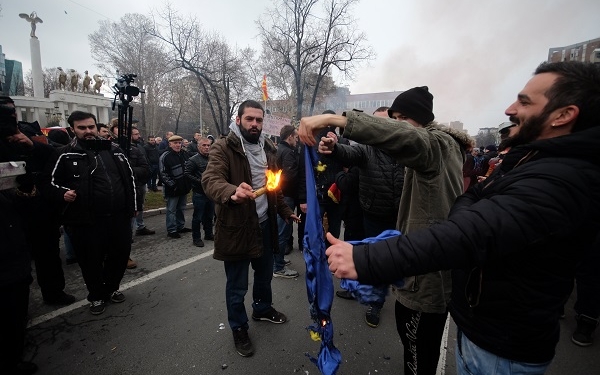 (архива) Протест на радикалите, 21 декември 2018. Фото: А. Стаматиу/ЦИВИЛ