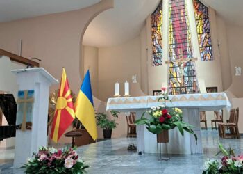Одбележување на Денот на независноста на Украина во Скопје. Фото: Цивил Медиа