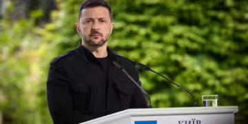 Претседателот на Украина, Володимир Зеленски, 10 мај 2025 (фото извор: Кабинет на Претседателот на Украина)