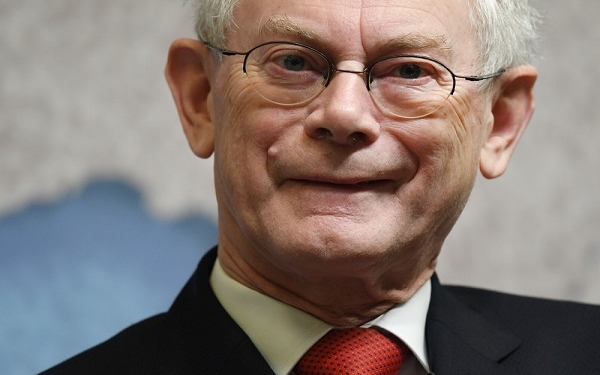 epa05807921 Herman Van Rompuy, the former President of the European Council, delivers a speech at the Chatham House, The Royal Institute of International Affairs, in London, Britain, 22 February 2017. Van Rompuy delivered a speech on the so-called 'Brexit' negotiations and Britain's relationship with the European Union (EU).  EPA/ANDY RAIN