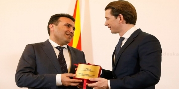 Bundeskanzler Sebastian Kurz trifft den mazedonischen Premier Zoran Zaev. 30.01.2019, Foto: Dragan Tatic