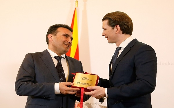 Bundeskanzler Sebastian Kurz trifft den mazedonischen Premier Zoran Zaev. 30.01.2019, Foto: Dragan Tatic