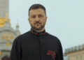 Ден на независноста на Украина, претседателот Володимир Зеленски на Плоштадот на независноста, Кијив, 24 август 2025 (фото извор: скриншот од видео)