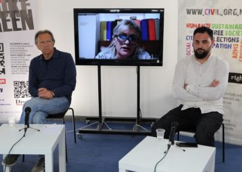 Панел дискусија „Зад димната завеса“ на 9 мај 2022. Фото: А. Петровски/ЦИВИЛ